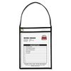 C-Line Products Ticket Holders, w/Strap, 9"x12", 15/BX, Clear 15PK CLI41922